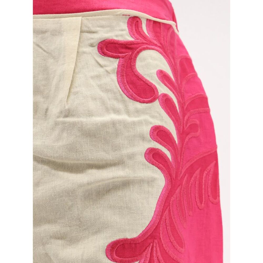Farm Rio Women Linen And Viscose Blend Trousers - Picture 5 of 5